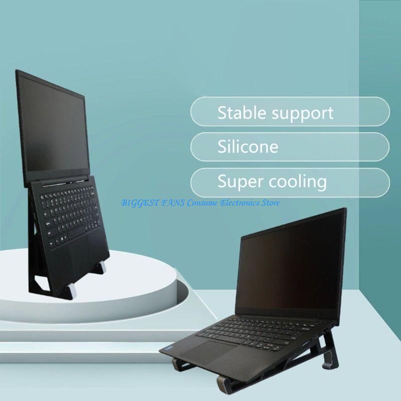 Laptop Stand Bamboo - Support d'ordinateur facile à assembler pour