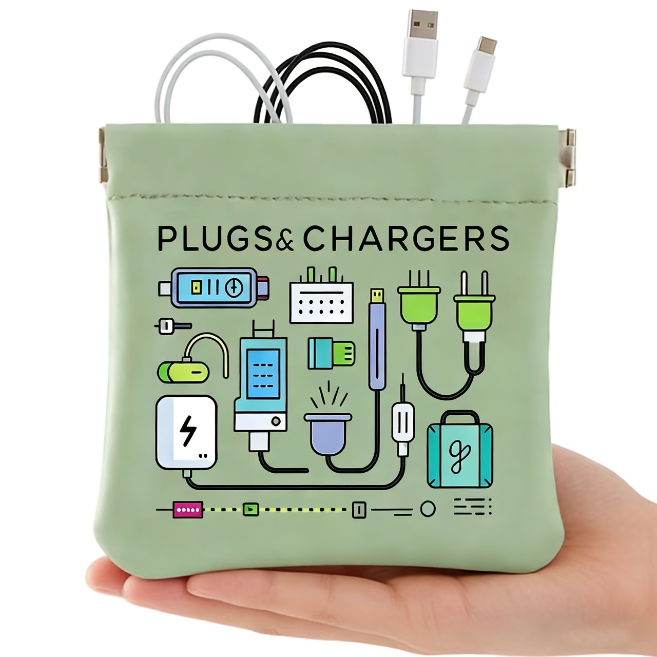 Tech Accessories Travel - Sac de rangement portable pour câbles