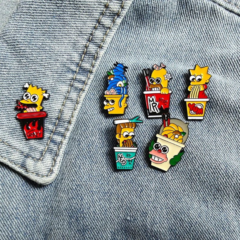 Vintage Tech Accessories - Ensemble de 6 badges amusants et