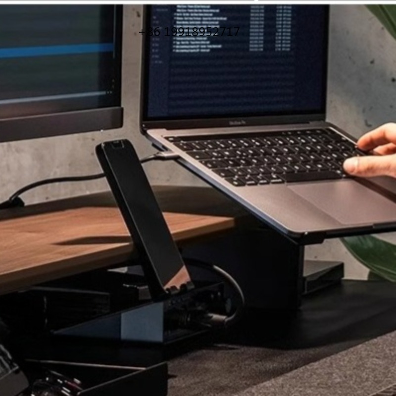 Laptop Stand Bamboo - Support d'écran ergonomique en aluminium robuste