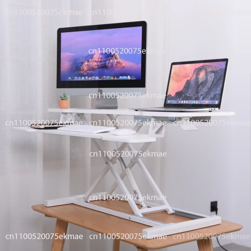Laptop Stand Bamboo - Bureau de travail ergonomique pliable et