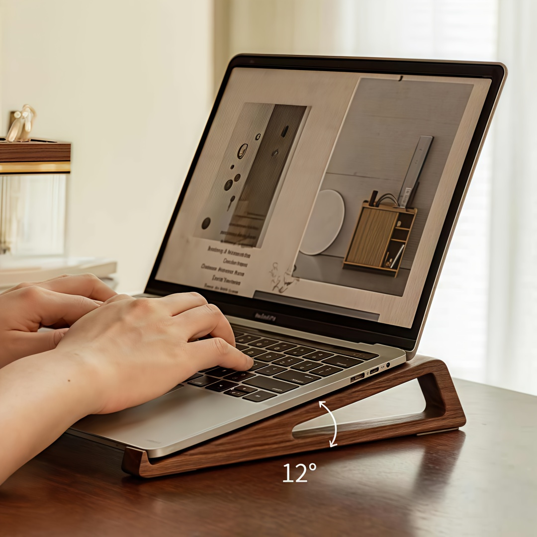 Laptop Stand Bamboo - Support pour ordinateur portable pliable en