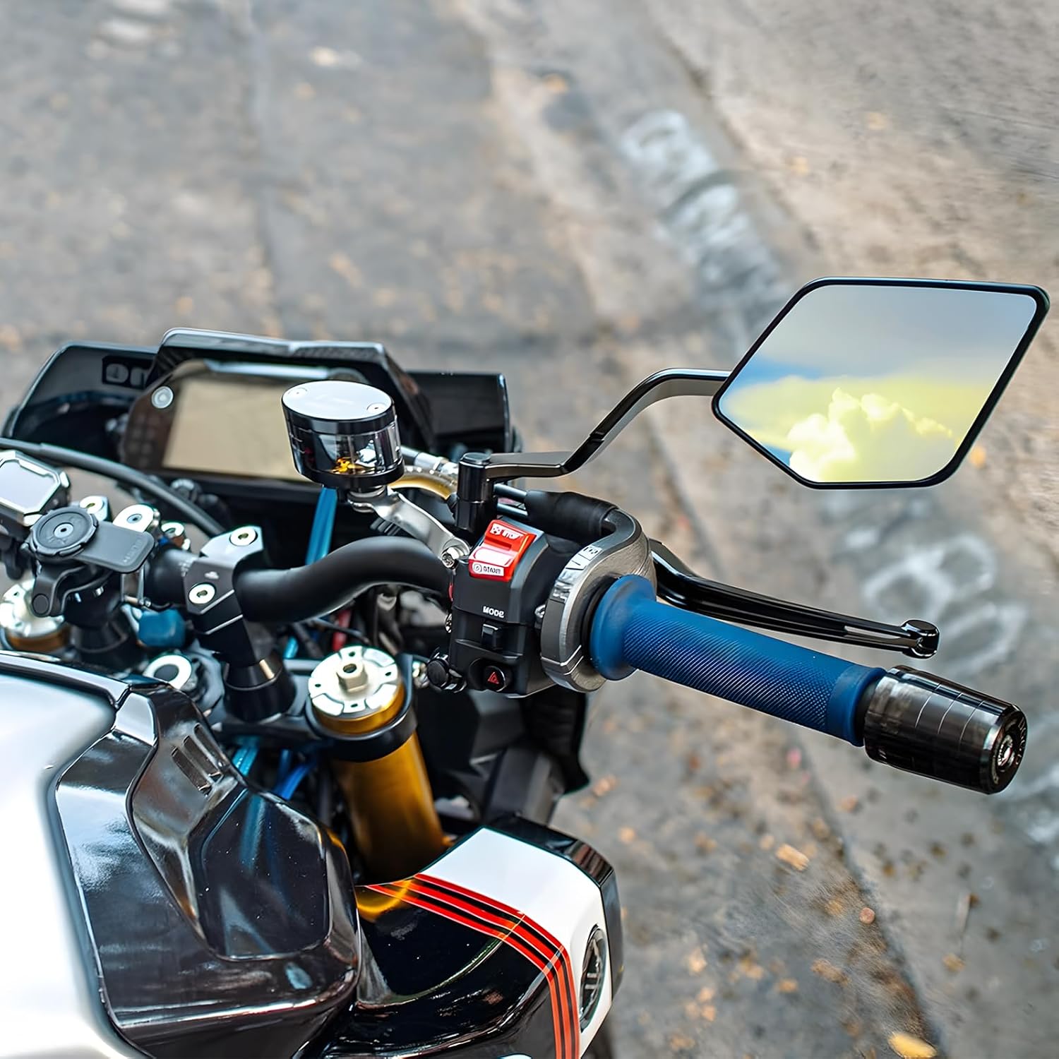 Xmax Tech Max Accessories - Rétroviseurs de moto, Kits de rétroviseurs