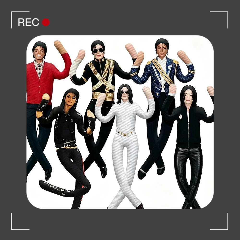 Tech Home Accessories - Poupée articulée en peluche Michael Jackson,