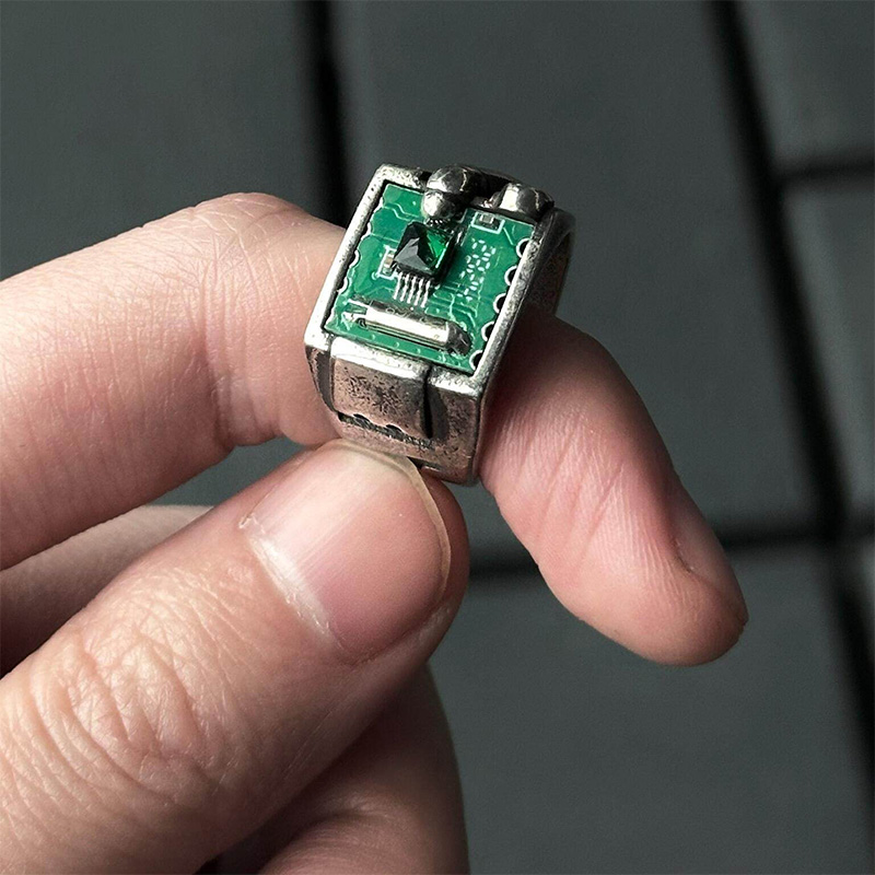 Bague rétro en alliage de cuiv - Tech Accessories Industry avis et prix