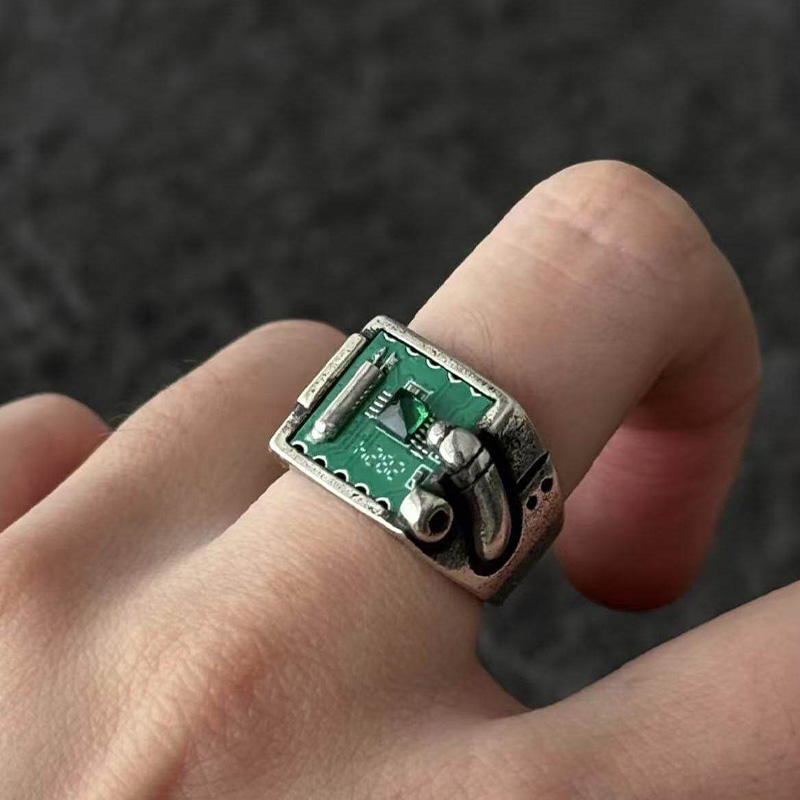 Bague rétro en alliage de cuiv - Tech Accessories Industry avis et prix