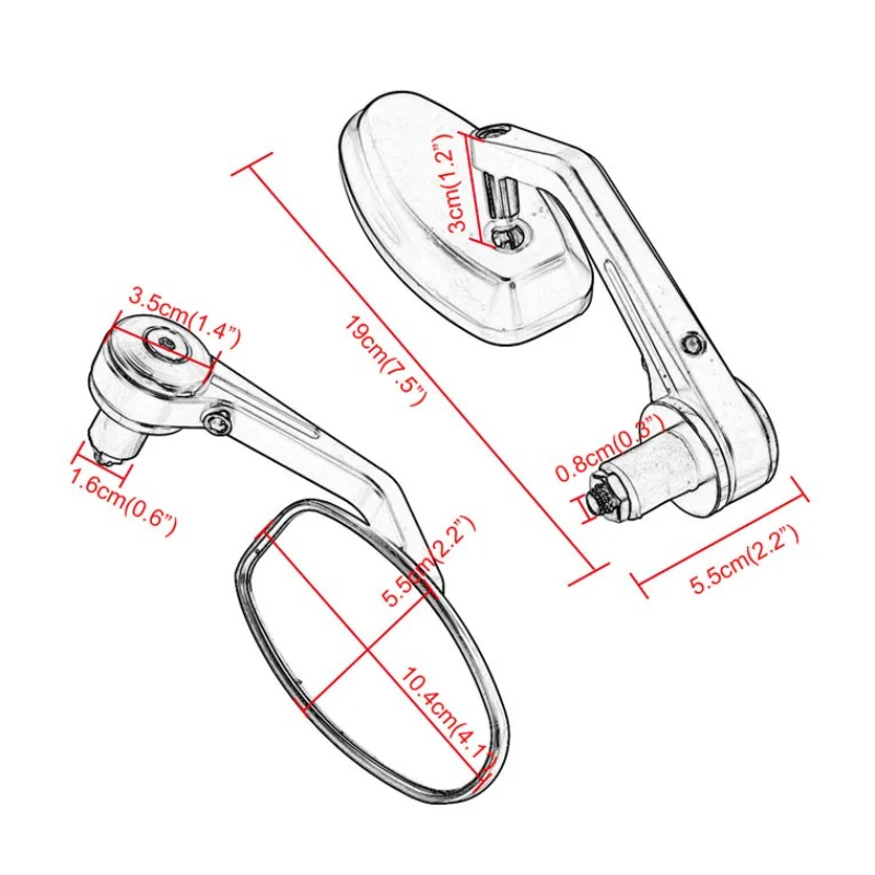 Rétroviseurs de guidon en alum - Xmax Tech Max Accessories avis et prix