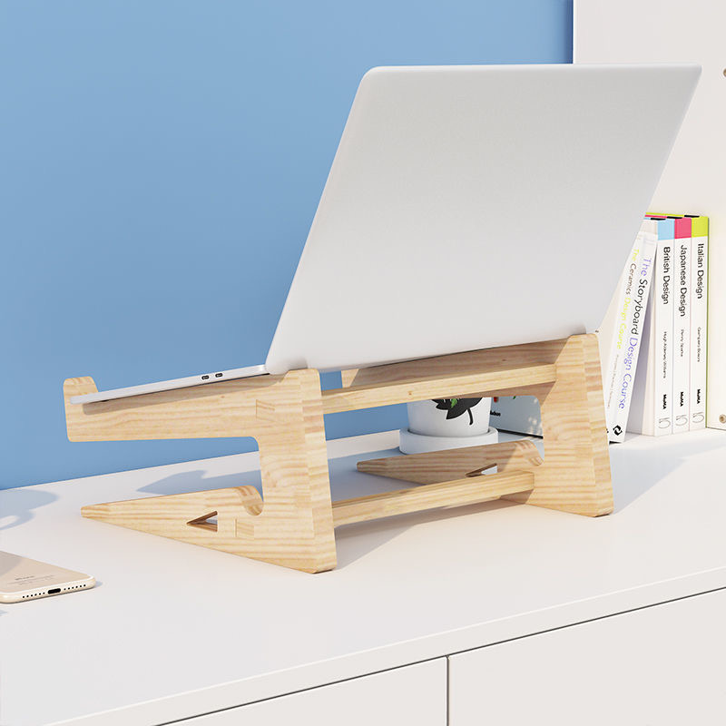 Support Vertical en bambou pou - Laptop Stand Bamboo avis et prix