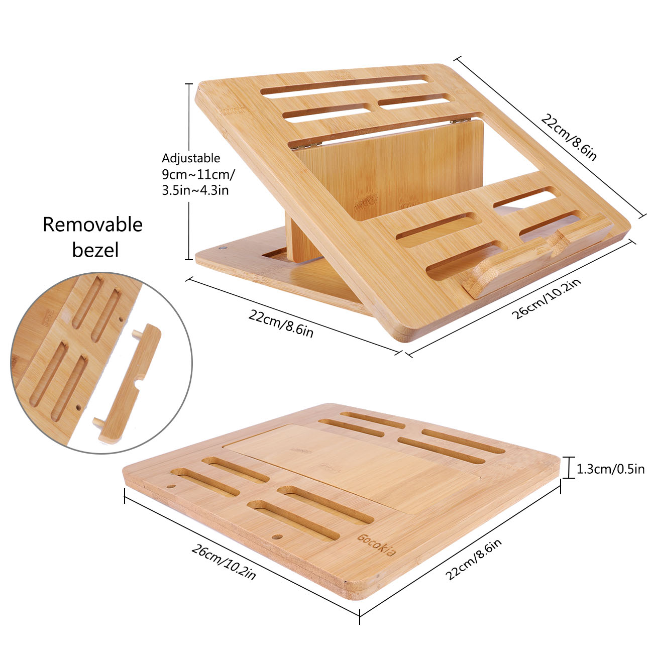 Support réglable en bambou pou - Laptop Stand Bamboo avis et prix