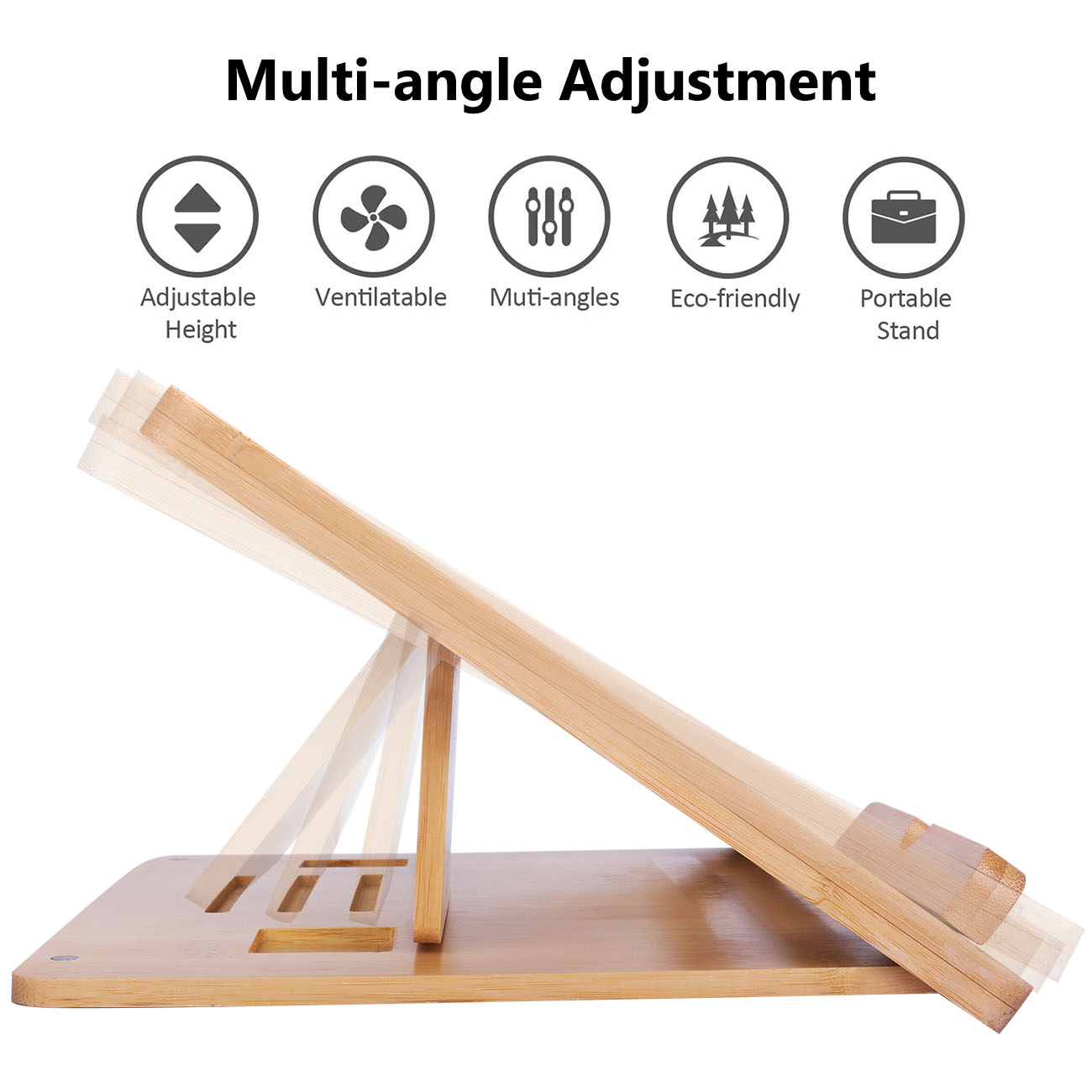Support réglable en bambou pou - Laptop Stand Bamboo avis et prix