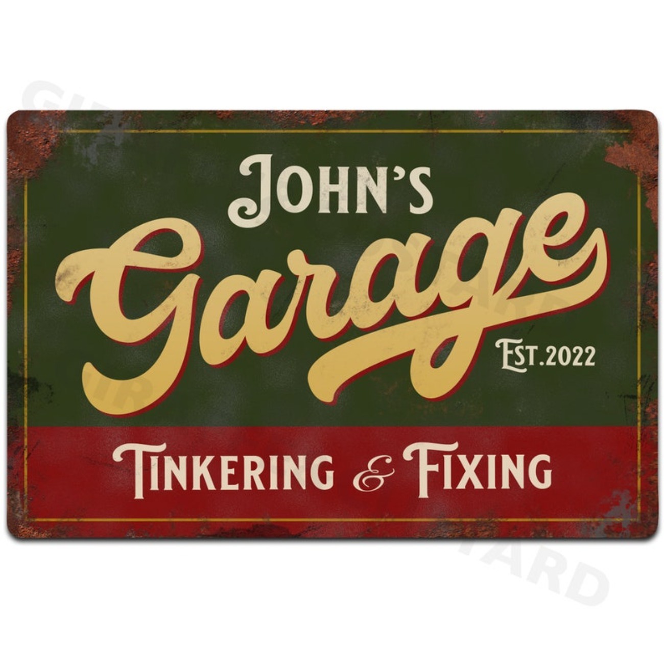 Panneau métallique de garage p - Vintage Tech Accessories avis et prix