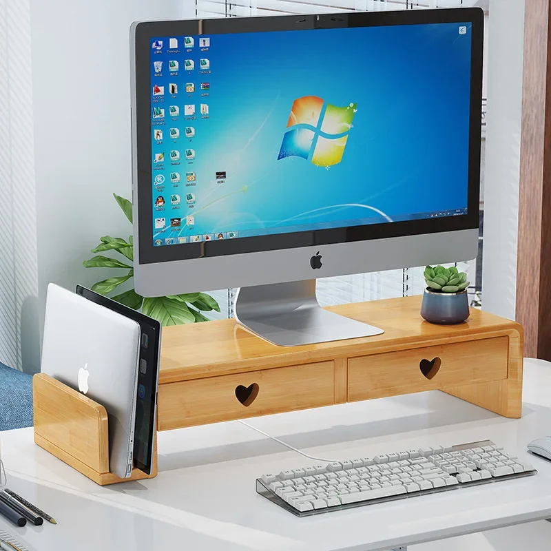 Support de bureau en bambou na - Laptop Stand Bamboo avis et prix